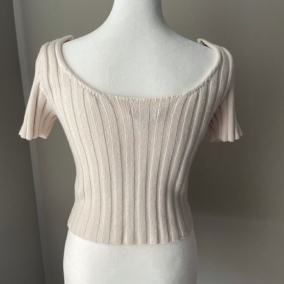 Forever 21 Button Up Short Sleeved Sweater - Picture 5 of 7